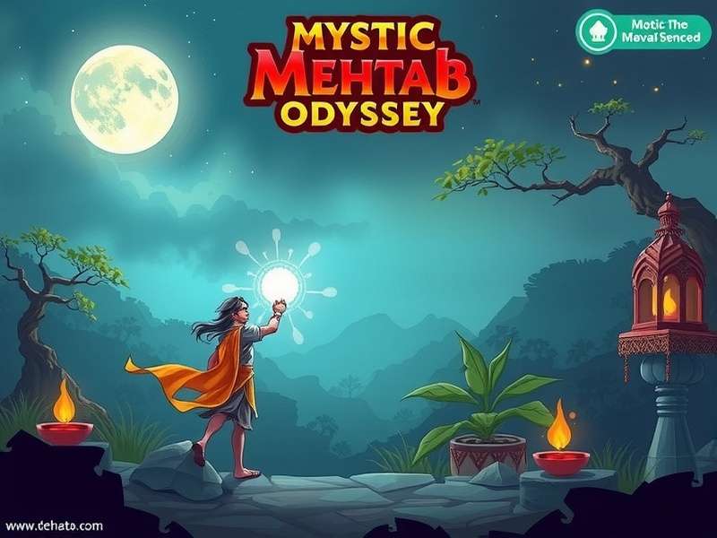 Mystic Mehtab Odyssey Game Scene - Magical Indian Landscape